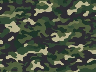 Fototapeta premium Summer camouflage, green color. Camouflage Texture (Background)