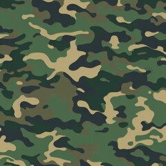 Fototapeta premium Summer camouflage, green color. Camouflage Texture (Background)