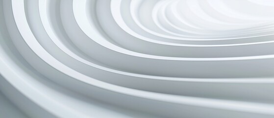 Obraz premium Abstract White Curving Lines and Shapes with Gradient Light