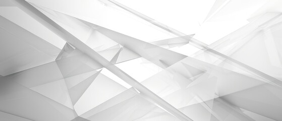 Abstract Geometric White Background