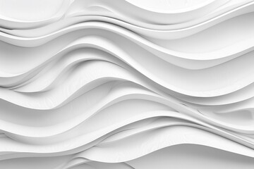 Abstract White Wavy Architecture Background