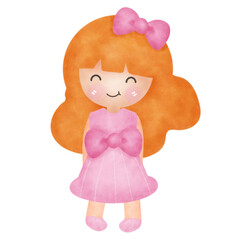 Cute little girl .