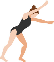 Gymnastique Poses Illustration