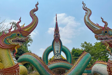 thai style dragon statue