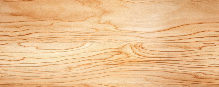 High-quality close-up of smooth, natural wooden texture with distinctive grain patterns, ideal for backgrounds in design projects.