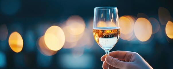 An entrepreneur celebrating a product launch with a toast