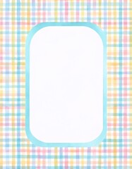 gingham check frame