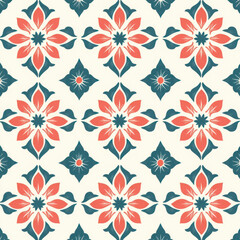 seamless pattern with flowers