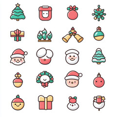 Fototapeta premium Kawaii icons