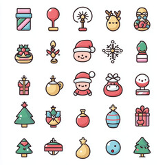 Fototapeta premium Kawaii icons
