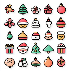 Fototapeta premium Kawaii icons