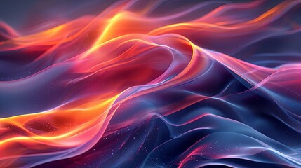 Obraz premium Fluid 3D geometric shape for poster design. Black abstract form and colorful lines in glass morphism style. Vector template design