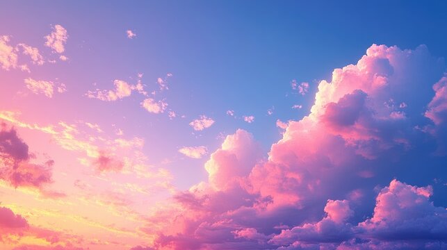 A peaceful evening sky with transparent clouds barely visible as they drift across the fading light.