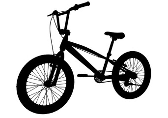 BMX Silhouette BMX vector black