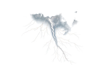 PNG Dramatic lightning storm at night