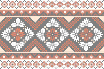 Traditional Ukrainian
Cross-Stitch Embroidery - Detailed Vector
Illustration for Textile Print Design