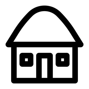 recommend clip art: hut, cottage, lodge, house, building outline icon