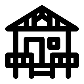 recommend clip art: log cabin, cabin, cottage, house, building outline icon