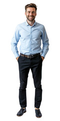 PNG Smiling man in business attire