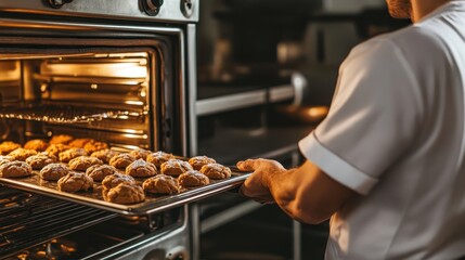 Freshly Baked Pastries in the Oven
