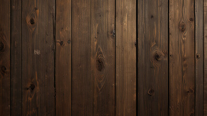 Obraz premium Fond de planche de bois marron foncé, papier peint. Vieux fond en bois texturé foncé grunge, la surface de la vieille texture de bois brun, vue de dessus lambris en bois de pin brun. 