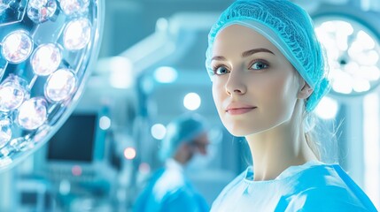 A surgeon using advanced robotic technology to assist in surgery.	