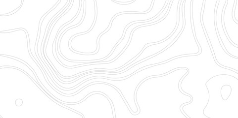 Abstract white topographic map background with, Seamless pattern with lines Topographic map.