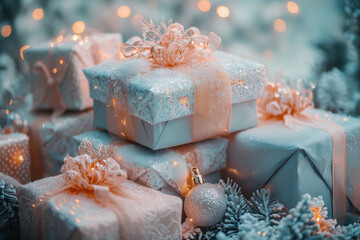 Delightful Parcels of Joy: A Celebration of Gift-Giving Elegance - Generative AI