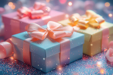 Delightful Parcels of Joy: A Celebration of Gift-Giving Elegance - Generative AI