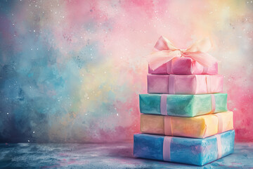 Delightful Parcels of Joy: A Celebration of Gift-Giving Elegance - Generative AI