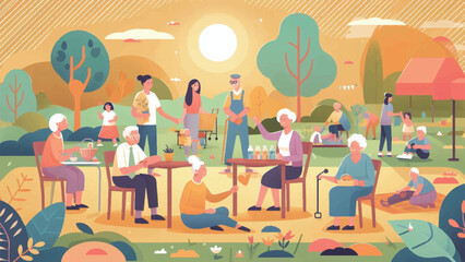 image celebrating World Elderly Day, focusing on the beauty and wisdom of aging 