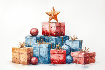 Delightful Parcels of Joy: A Celebration of Gift-Giving Elegance - Generative AI