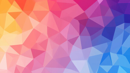 Obraz premium Vibrant lowpoly geometric background in a modern cartoon style, perfect for creative projects and designs.