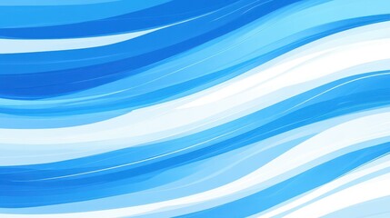 Fototapeta premium A vibrant blue wave design with smooth lines, creating a serene backdrop that evokes calmness and creativity.