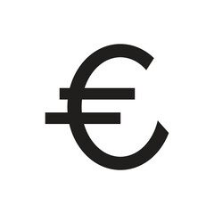 Obraz premium Euro icon symbol design template isolated illustration