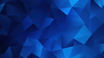 Obraz premium Sleek blue abstract mosaic featuring geometric shapes a perfect blend of modern aesthetics and origami techniques.