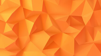 Fototapeta premium Vibrant orange geometric shapes create a stunning low poly background, perfect for modern business and advertising needs.