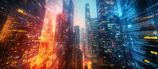 Fototapeta premium city at night
