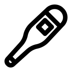 thermometer, temperature, testing, laboratory, tools outline icon