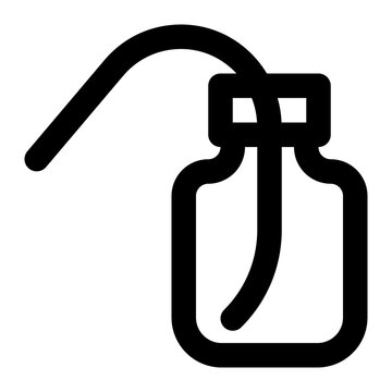recommend clip art: wash bottle, bottle, laboratory, equipment, tools outline icon