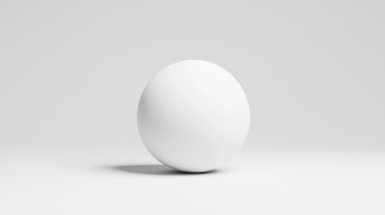 Serene Minimalist 3D Render of White Planet in High Luminosity on Clean Background | Astronomy Concept in 8K Resolution, Generate Ai
