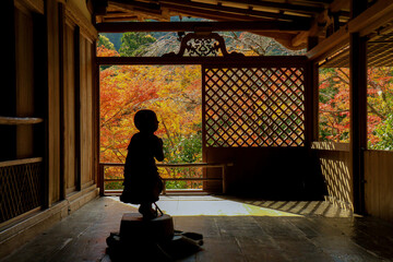 京都栂尾の高山寺の紅葉