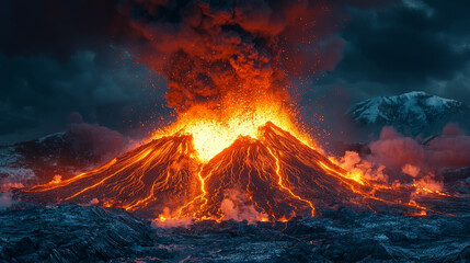 Volcanic eruption