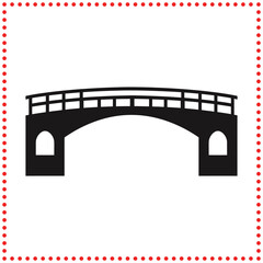 Minimalist Bridge Icon   Perfect for Infrastructure Branding