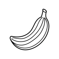 Banana Line Icon simple Vector Design. Banana icon isolated illustration white background
