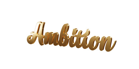 Luxury 3D gold text 