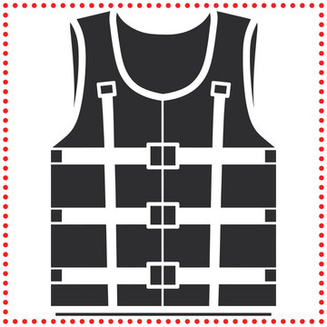 recommend clip art: Life Vest Vector Icon   Perfect for Boating and Water Sports Designs