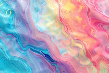 Obraz premium Abstract Swirling Liquid Background with Pastel Colors