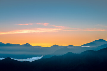 Colors of the sky before the sunrise