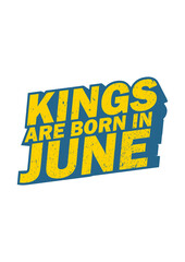 King are born in june 5